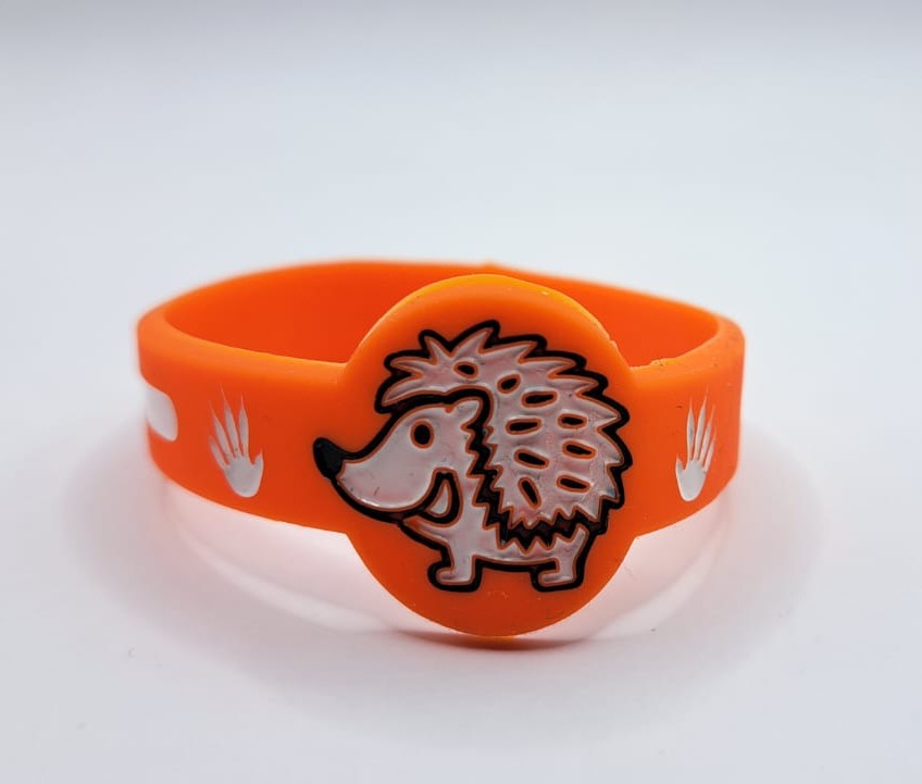 Svítící náramek - Oranžový ježek